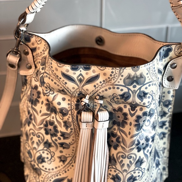 Patricia Nash Bags Patricia Nash Hobo Bag Blue Floral Poshmark